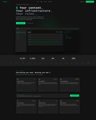 Forge - Powerful CMS Landing Page Template
