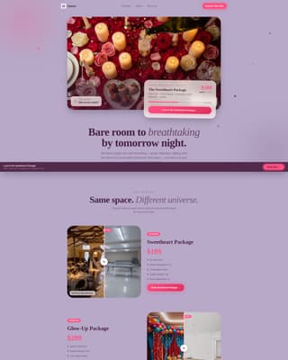 Amour - Enchanting Valentines Landing Page Template
