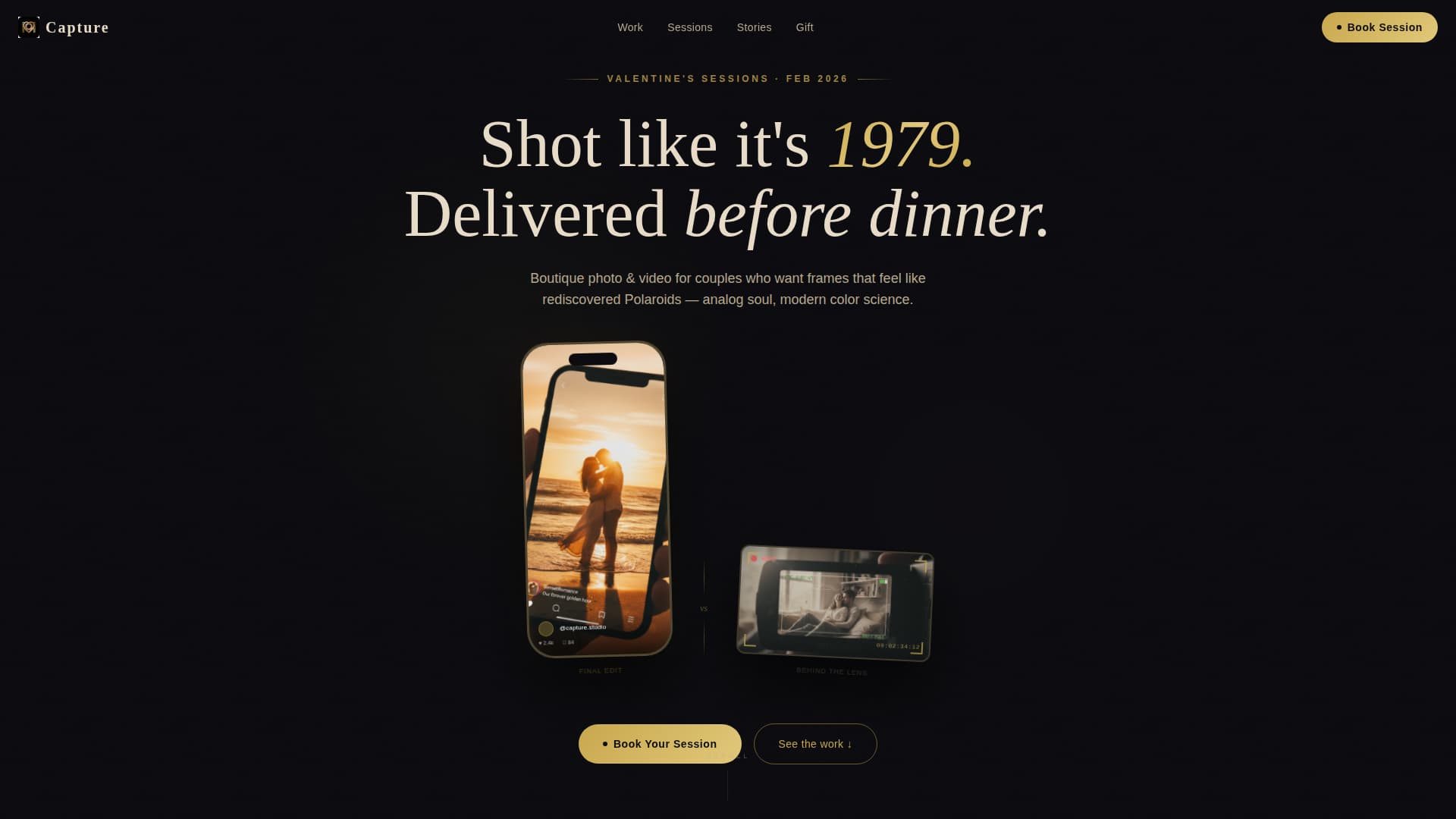 Frame — Stunning Visual Storytelling Landing Page Template