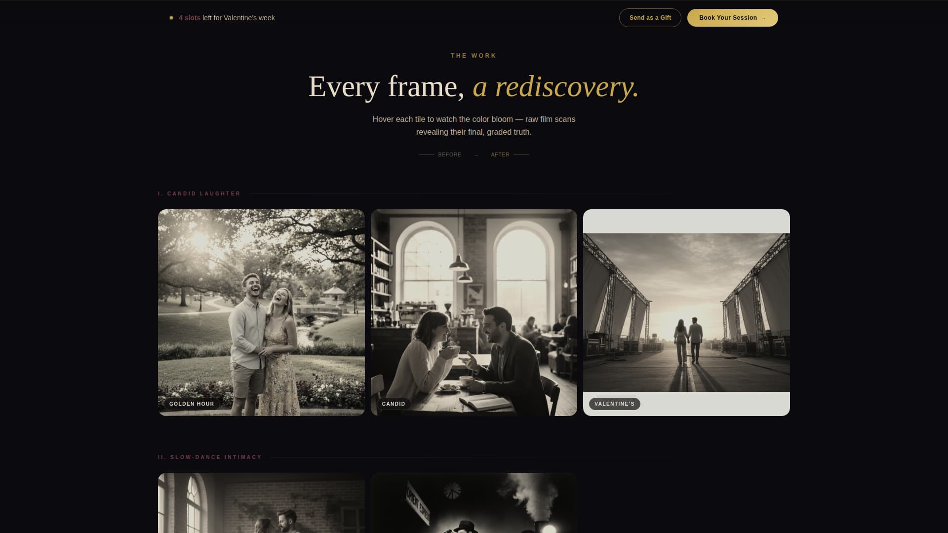 Frame — Stunning Visual Storytelling Landing Page Template