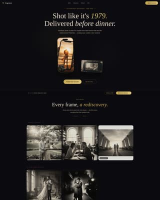 Frame — Stunning Visual Storytelling Landing Page Template