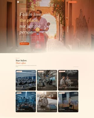 Getaway - Romantic Travel Landing Page Template
