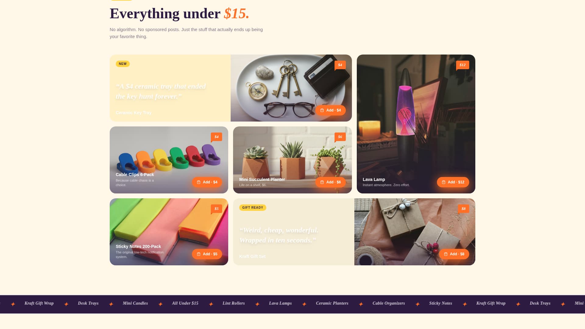 Sundries - Irresistible Varietystore Landing Page Template