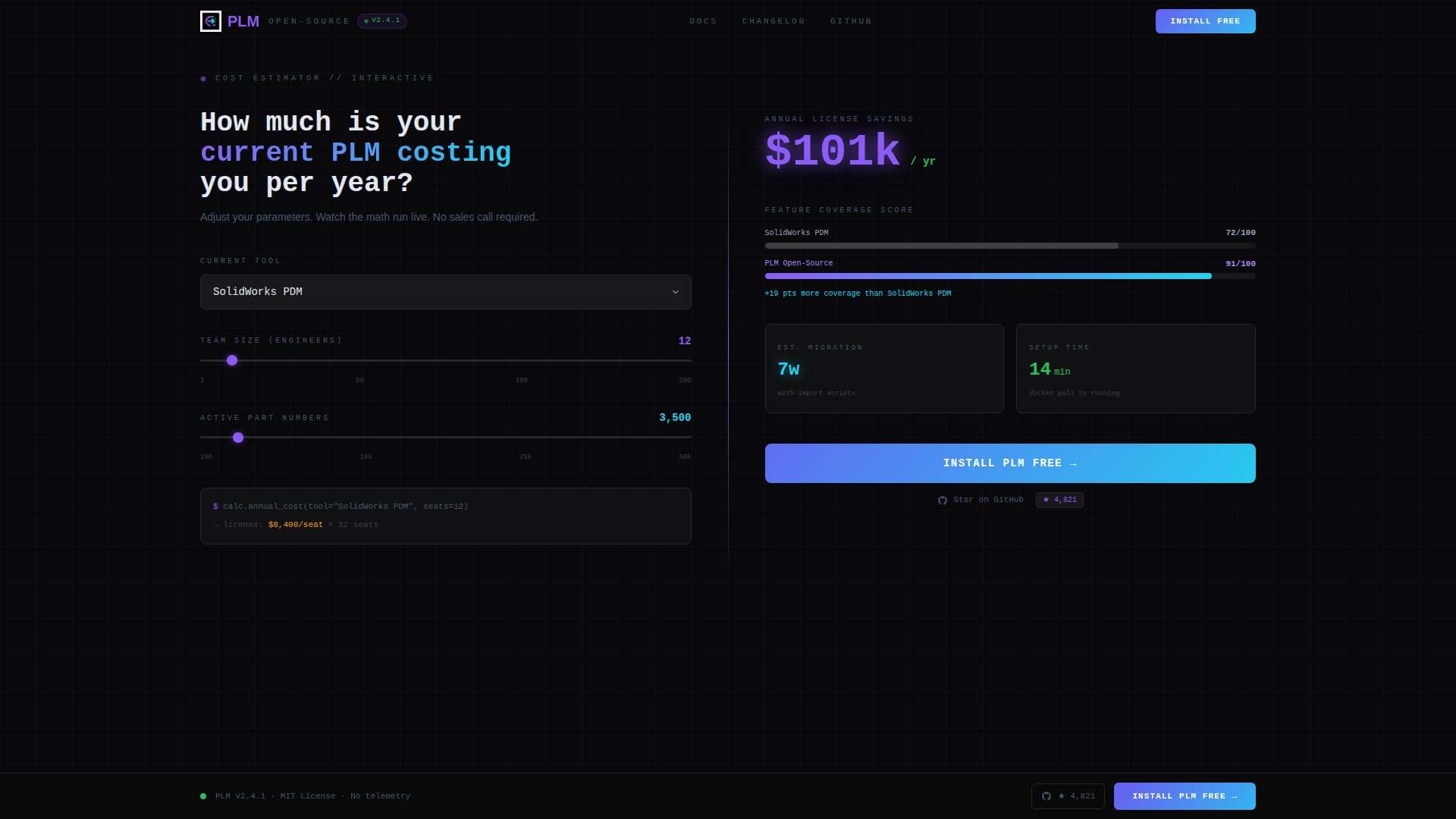 Open-Source Enterprise Software Pricing Website Template