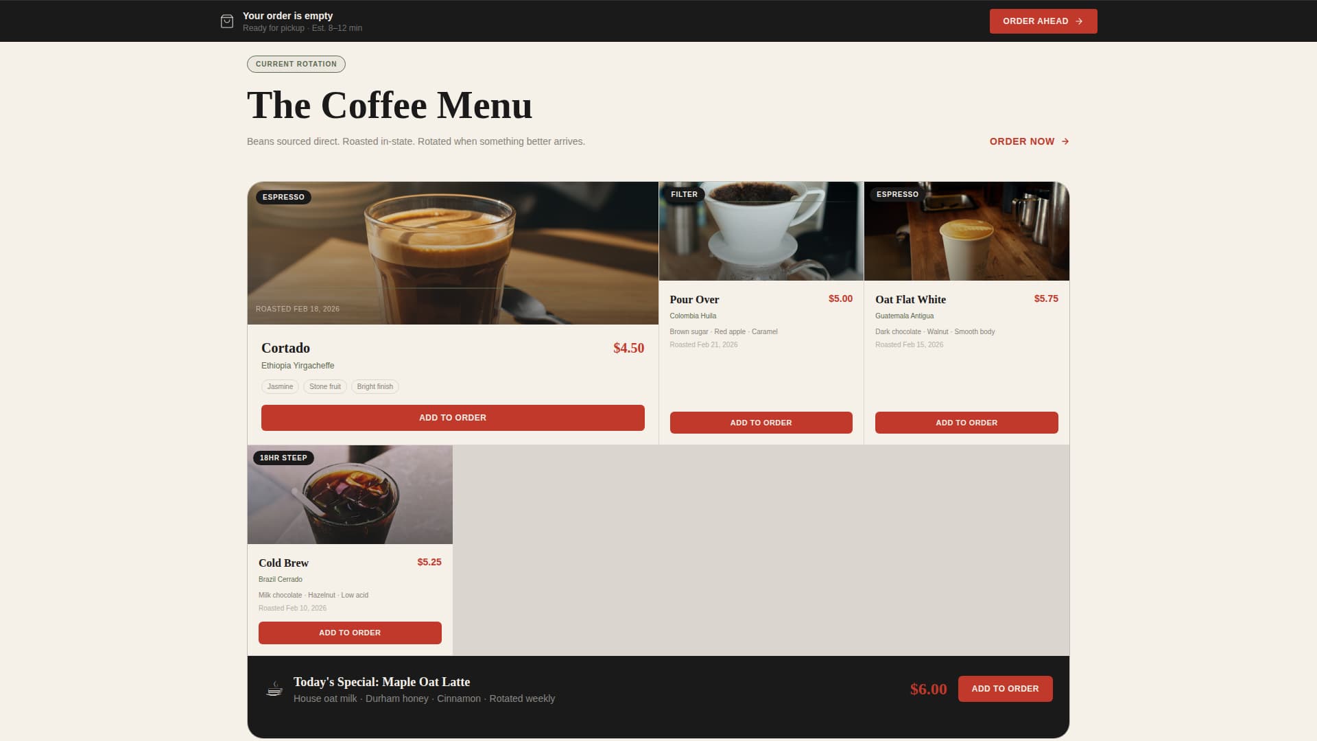 Outpost - Bold Veteranowned Landing Page Template
