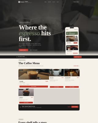 Outpost - Bold Veteranowned Landing Page Template