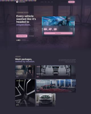 Formation - Veteran Carwash Landing Page Template