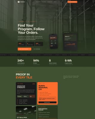 Cadence - Battlehardened Fitness Landing Page Template
