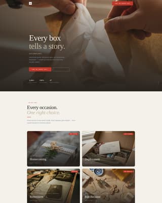 Foxhole - Heartfelt Veterans Landing Page Template