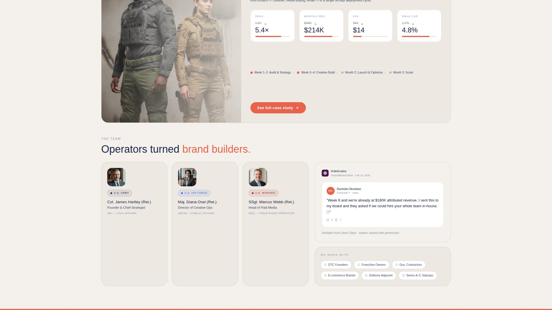 Tacticalbrand - Missiongrade Marketing Landing Page Template