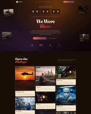 Dispatch - Bold Veteran Landing Page Template
