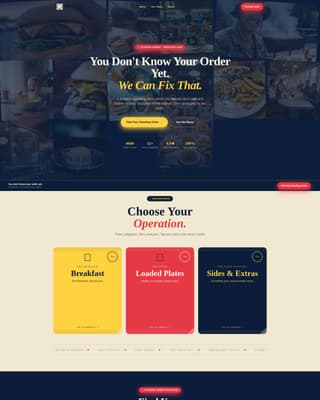 Mess - Bold Diner Landing Page Template
