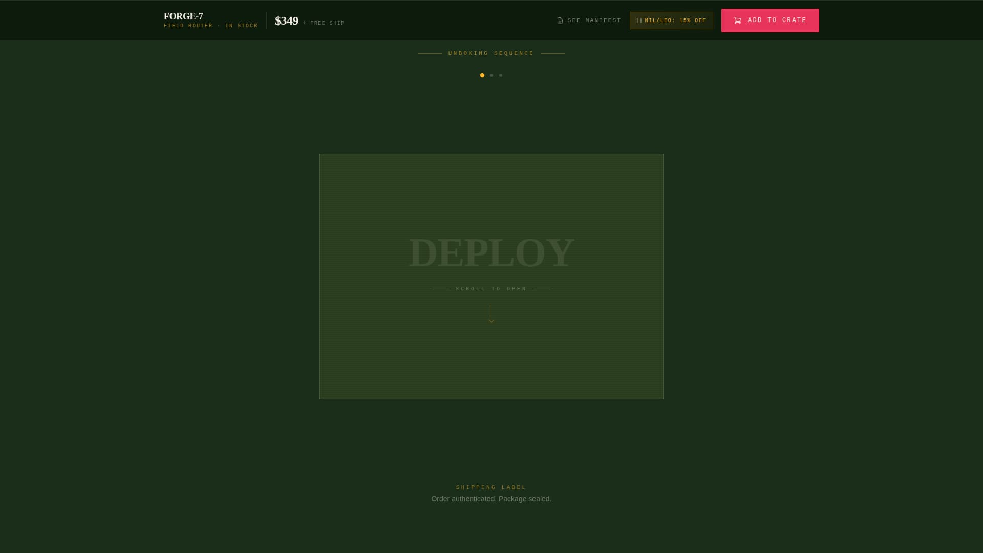 Deploy - Tactical Tech Landing Page Template
