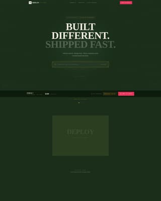 Deploy - Tactical Tech Landing Page Template