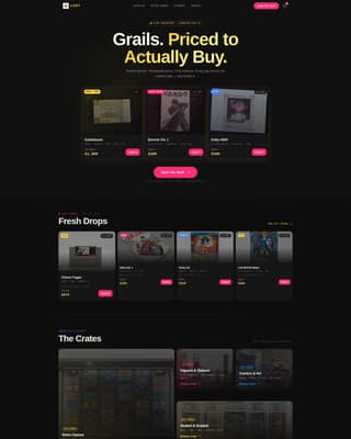 Loot - Electrifying Collectibles Landing Page Template
