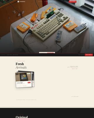 Cartridge - Nostalgic Collectibles Landing Page Template