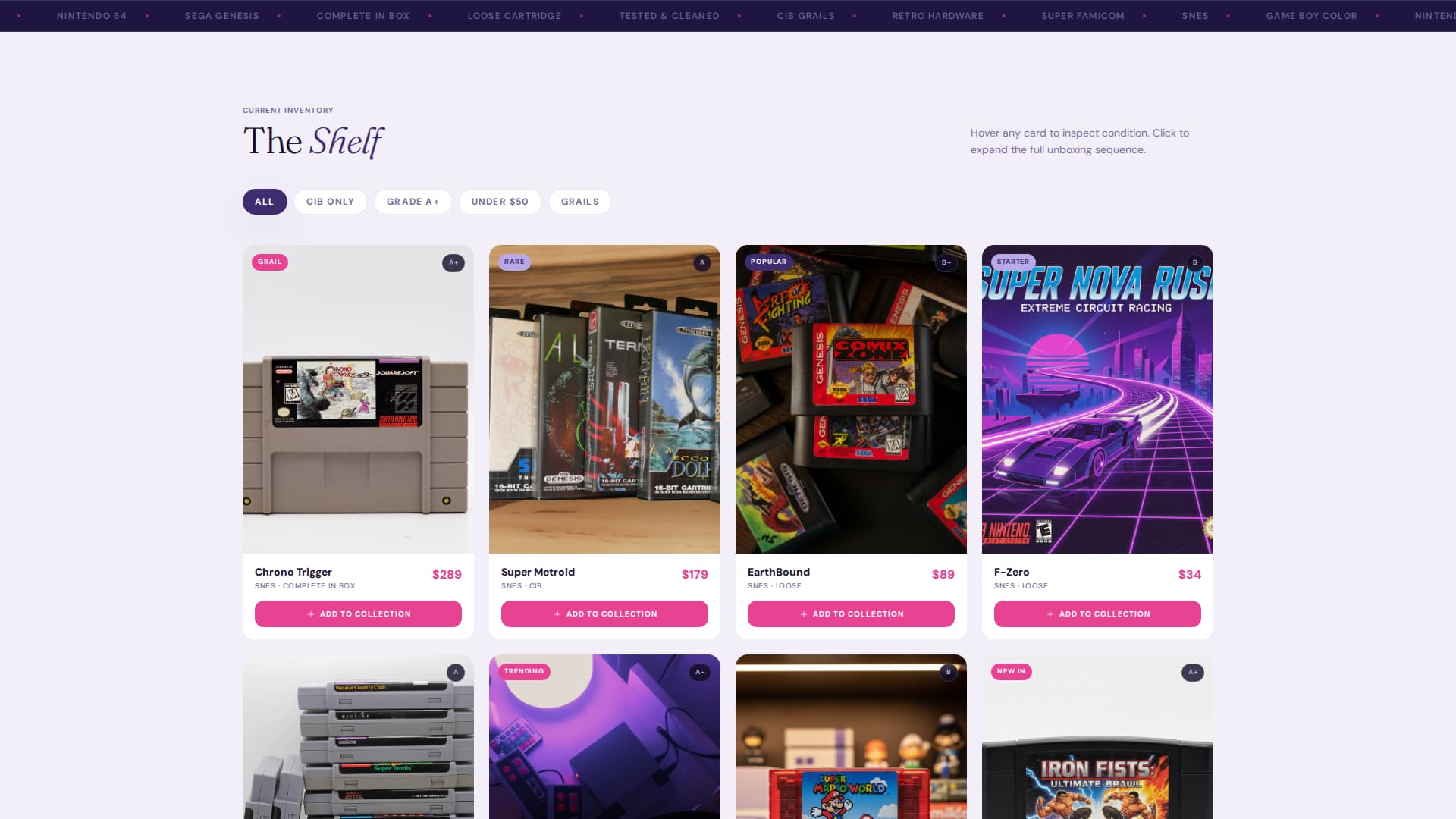 Cartridge - Nostalgic Retro Landing Page Template