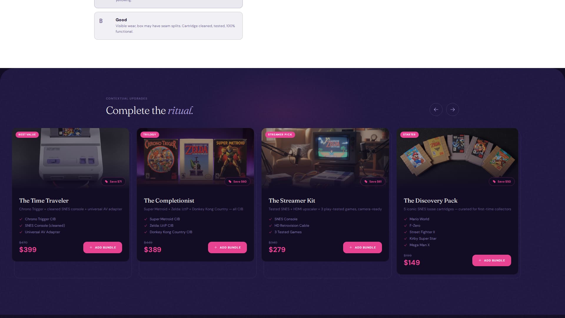 Cartridge - Nostalgic Retro Landing Page Template