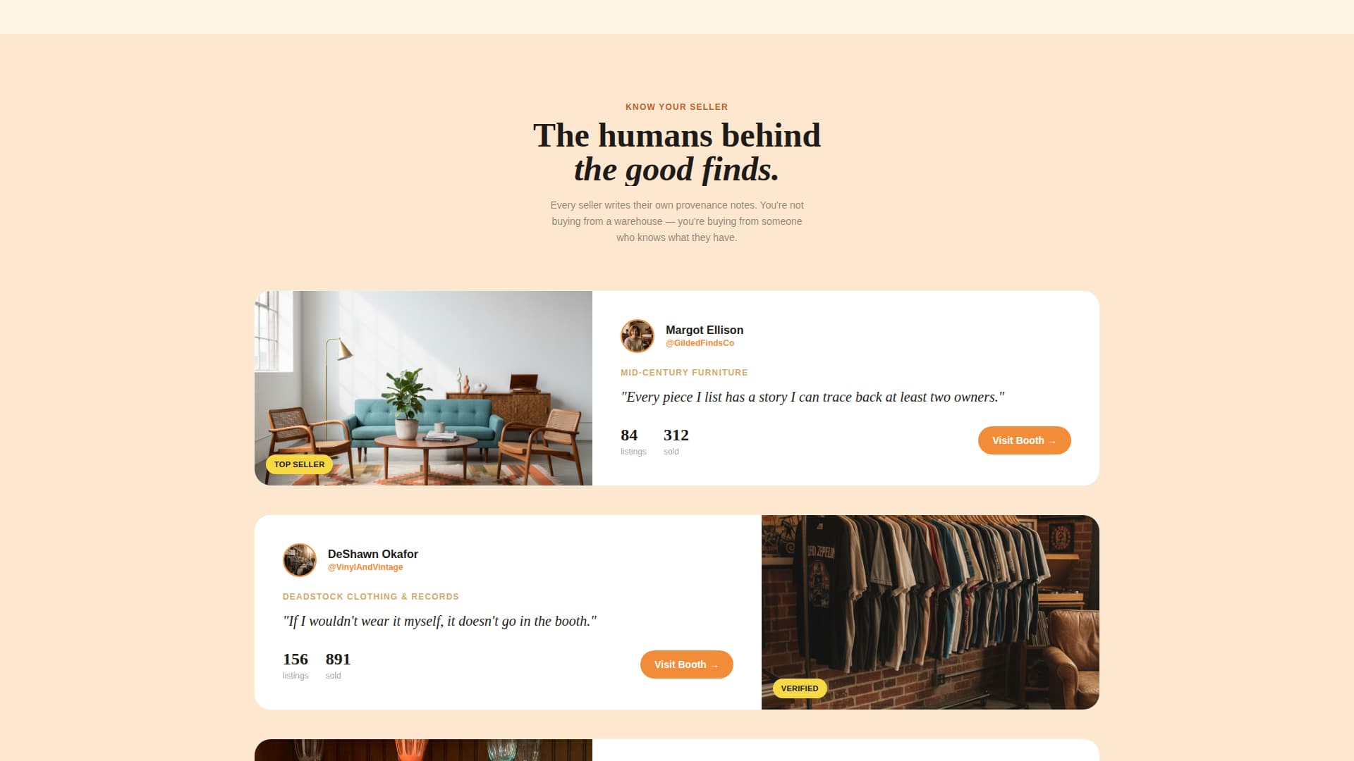 Haul - Vibrant Vintagemarketplace Landing Page Template