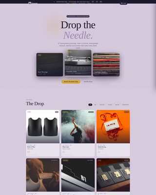 Groove - Rare Vinyl Landing Page Template