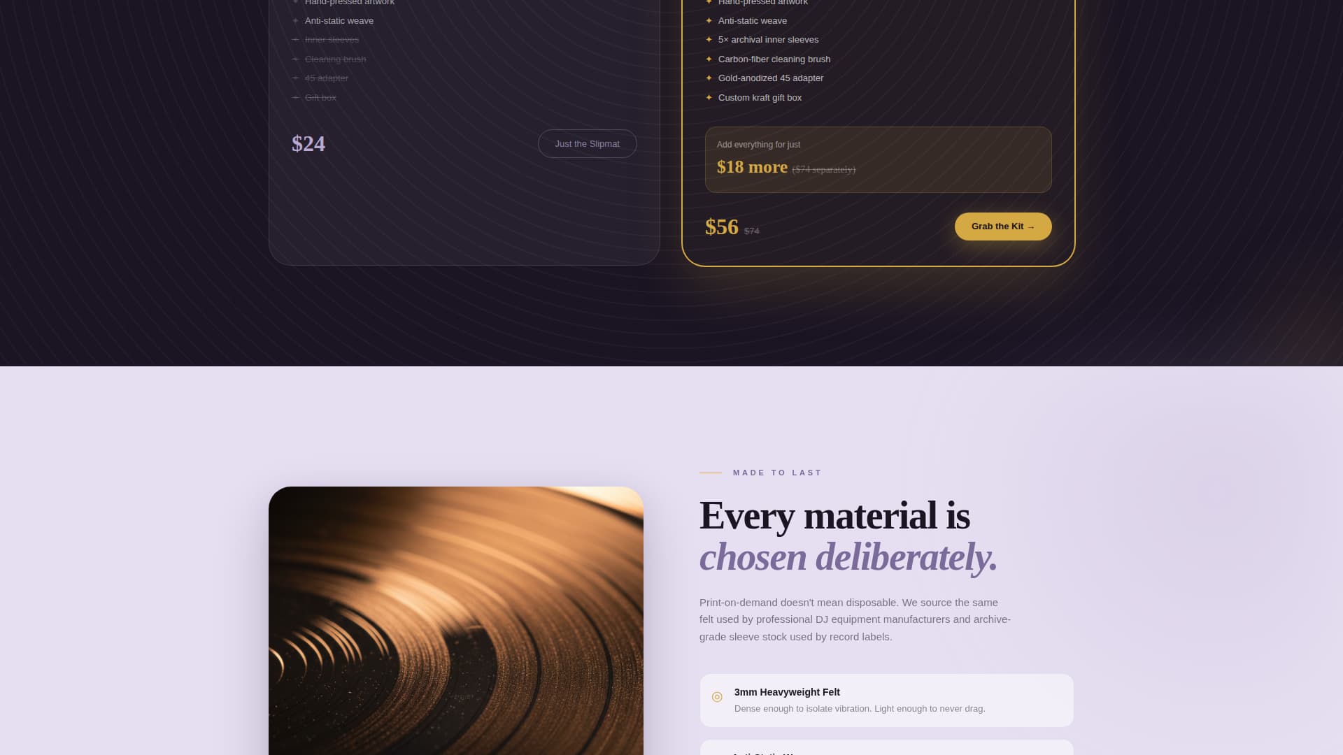 Groove - Retro Vinyl Landing Page Template