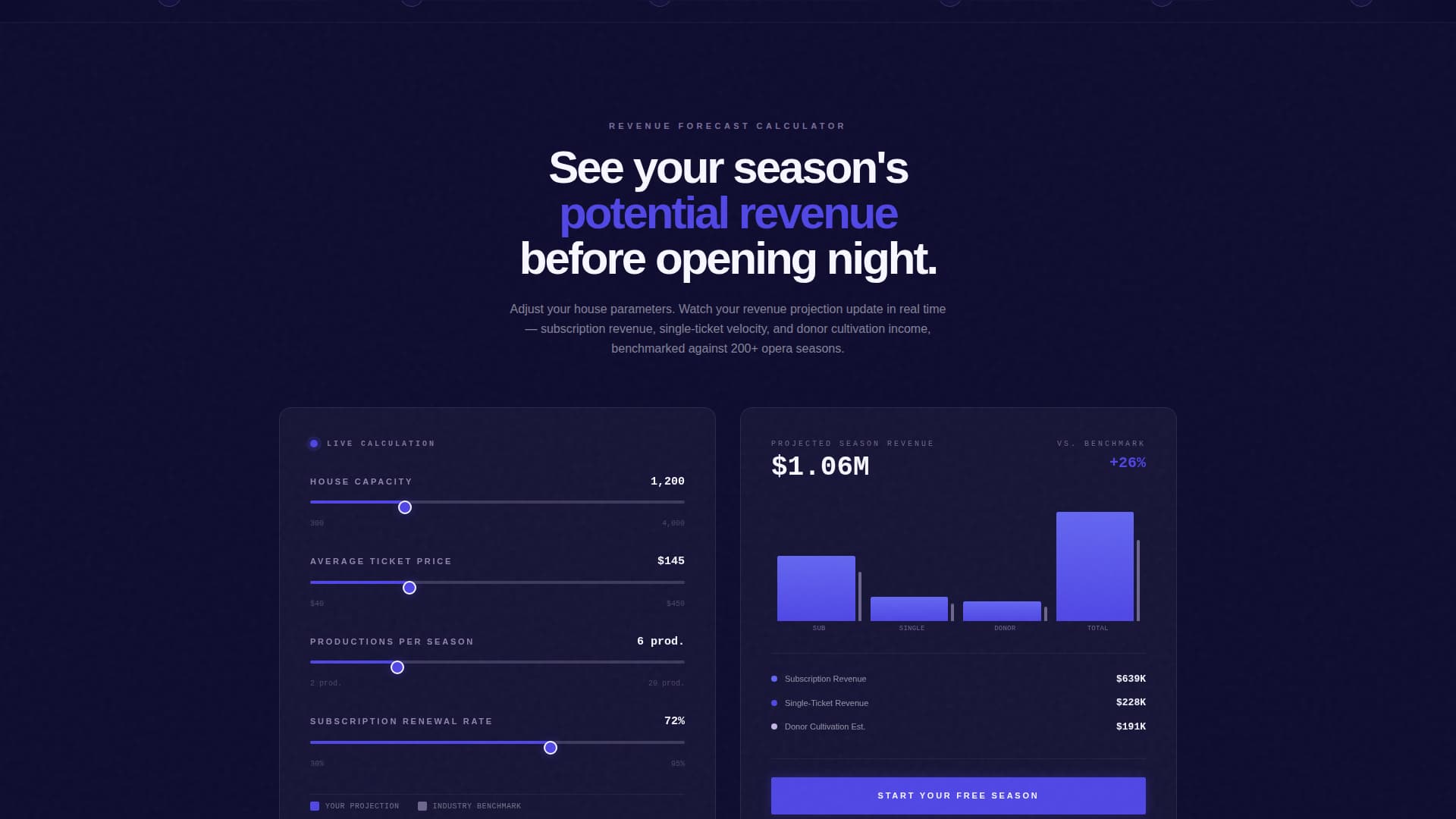 Opera Vertical SaaS Booking Website Template