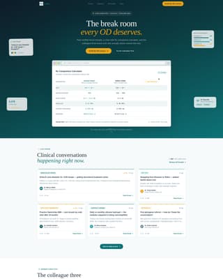 Lens - Vibrant Optometry Landing Page Template