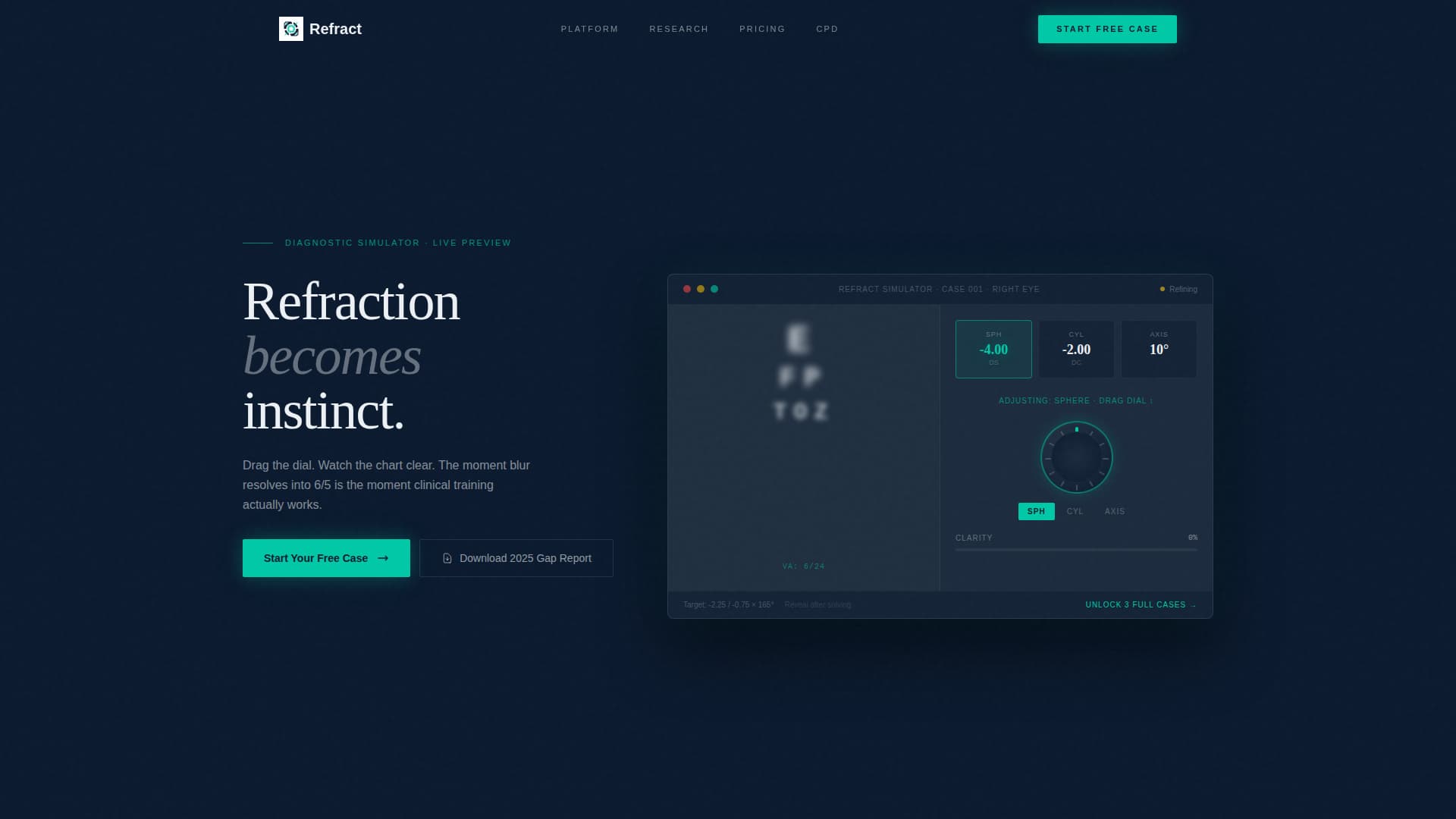 Optometry - Modern Course Landing Page Template