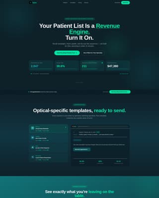 Optic - Highconverting Optometry Landing Page Template