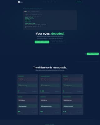 Aperture — Trusted Eyeglass Fitting Landing Page Template