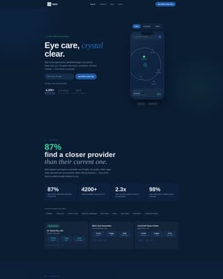 Clarity — Specialized Vision Correction Landing Page Template