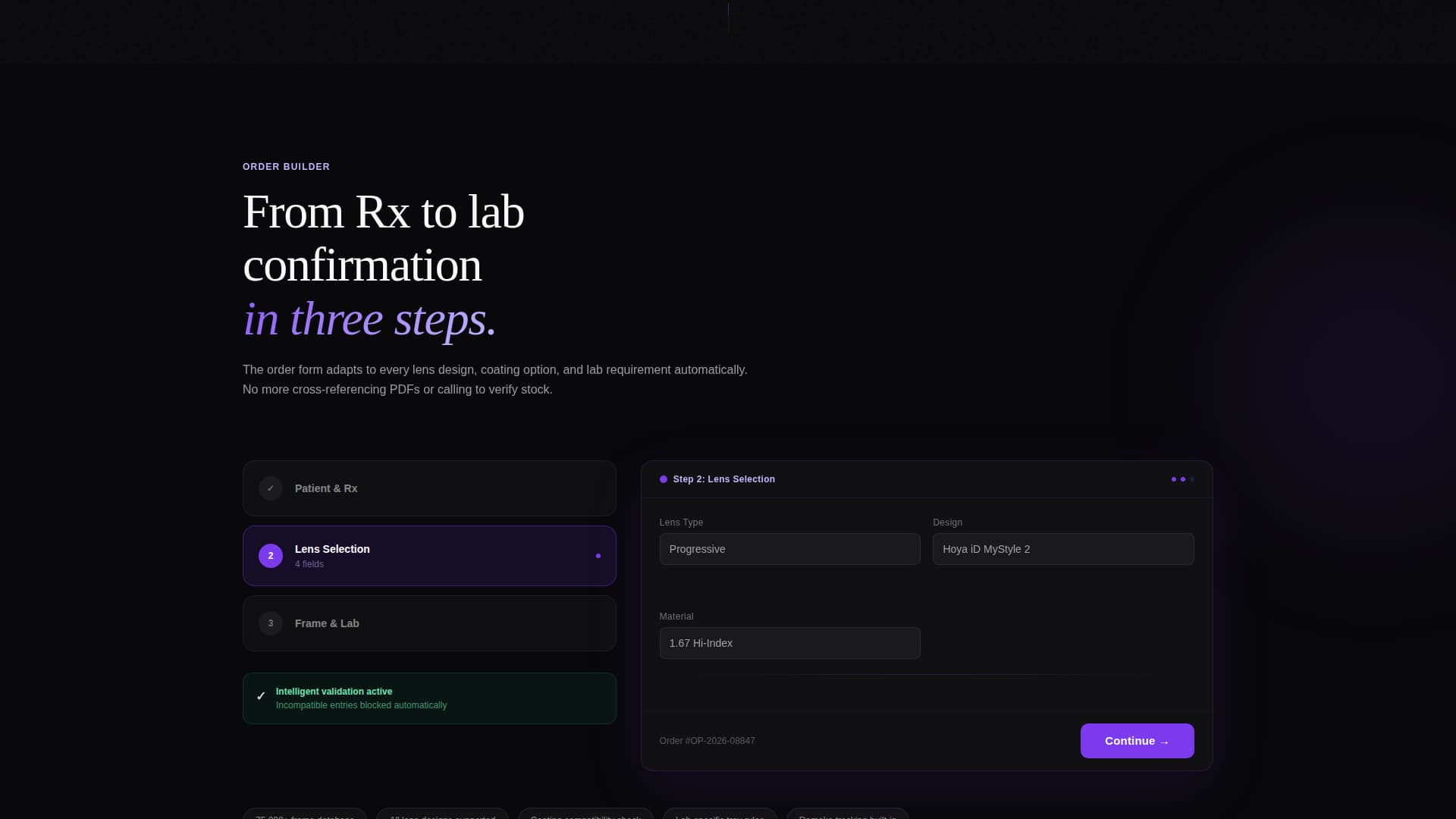 Optic - Streamlined Optometry Landing Page Template