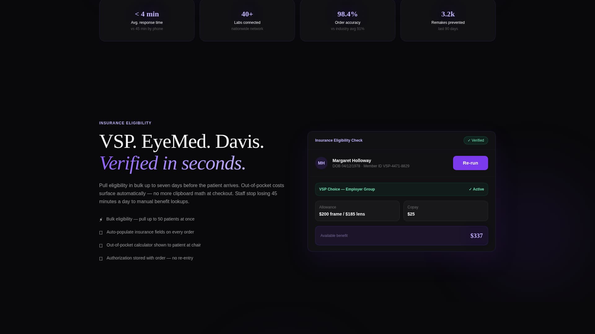 Optic - Streamlined Optometry Landing Page Template