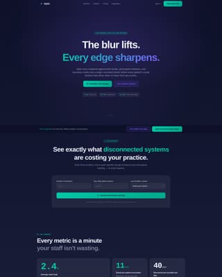 Clarity — Transformative Eye Examination Landing Page Template