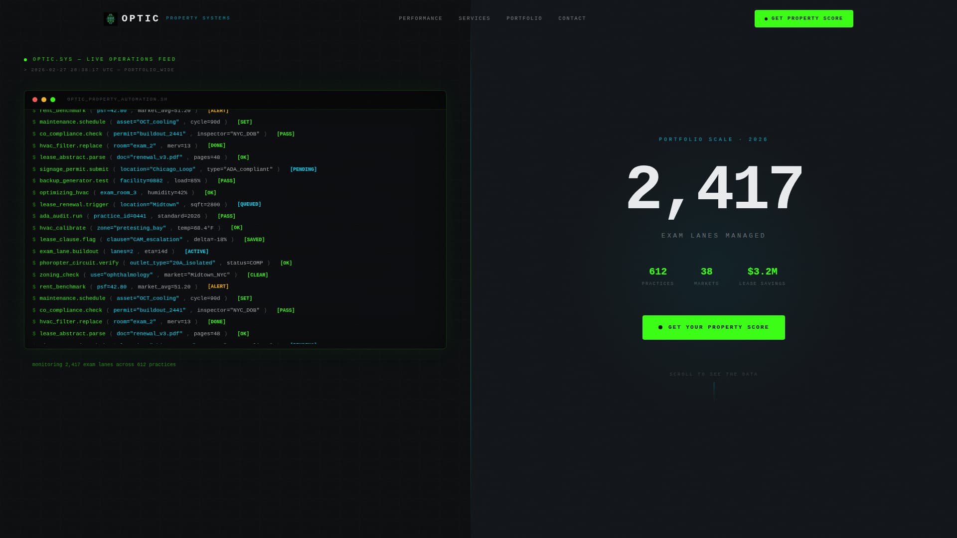Optic - Precision Optometry Landing Page Template