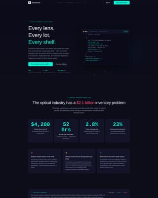 Stockroom - Precision Optometry Landing Page Template