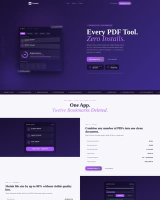 Convert - Powerful PDF Editor Landing Page Template