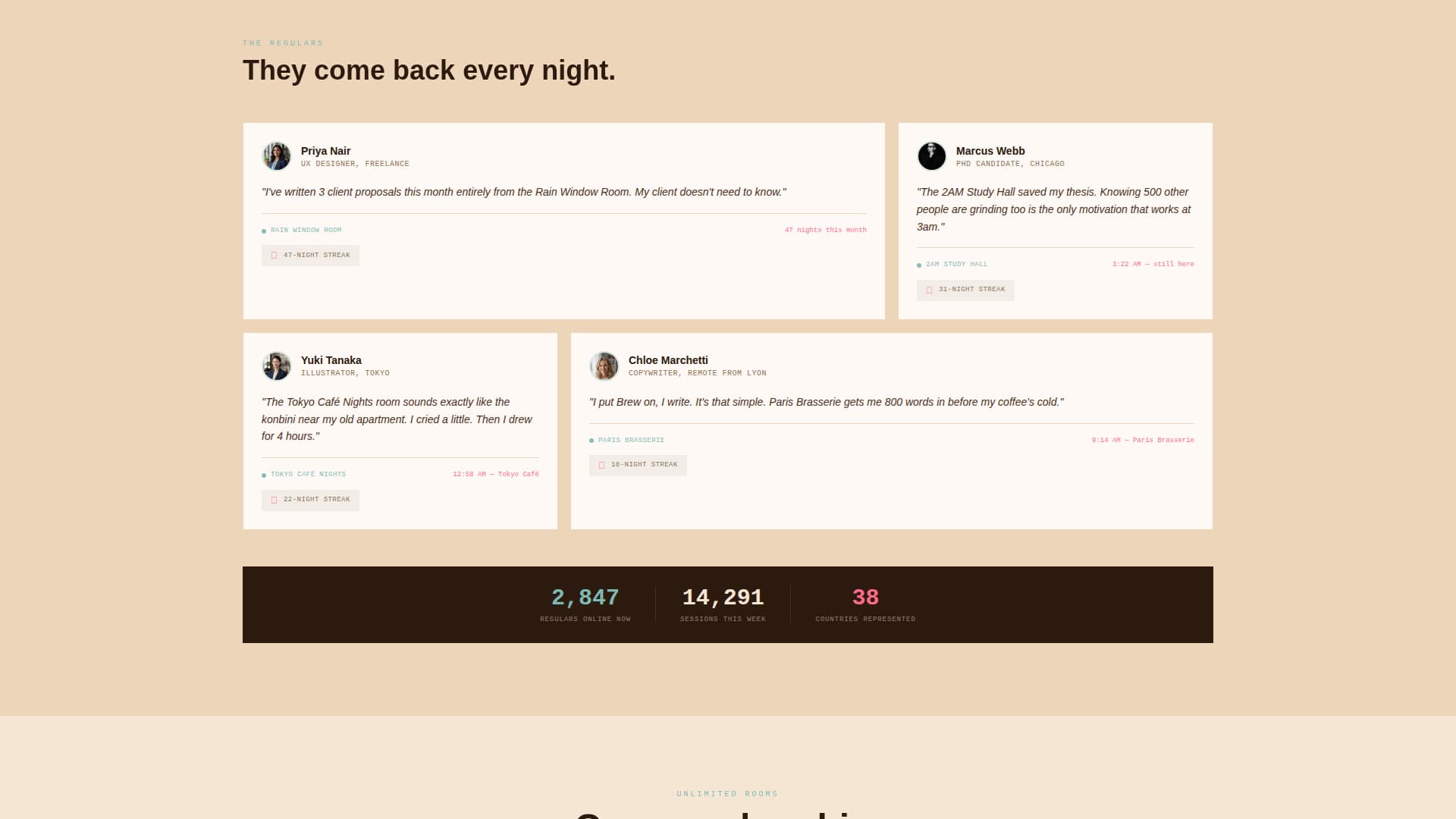 Brew - Cozy Caf Landing Page Template