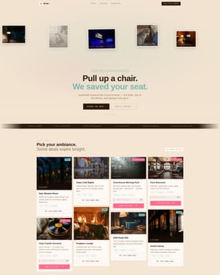 Brew - Cozy Caf Landing Page Template