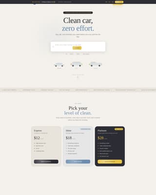 Suds - Touchless Carwash Landing Page Template