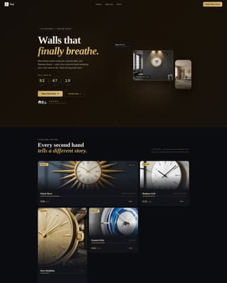 Tick - Stunning Clock Landing Page Template