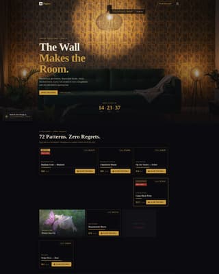 Papier - Bold Wallpaper Landing Page Template