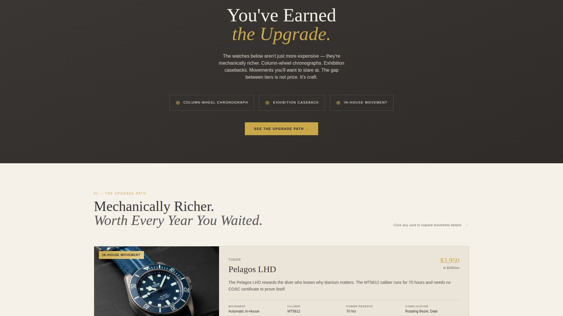 Horologist - Refined Watch Landing Page Template