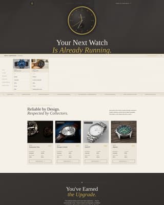 Horologist - Refined Watch Landing Page Template