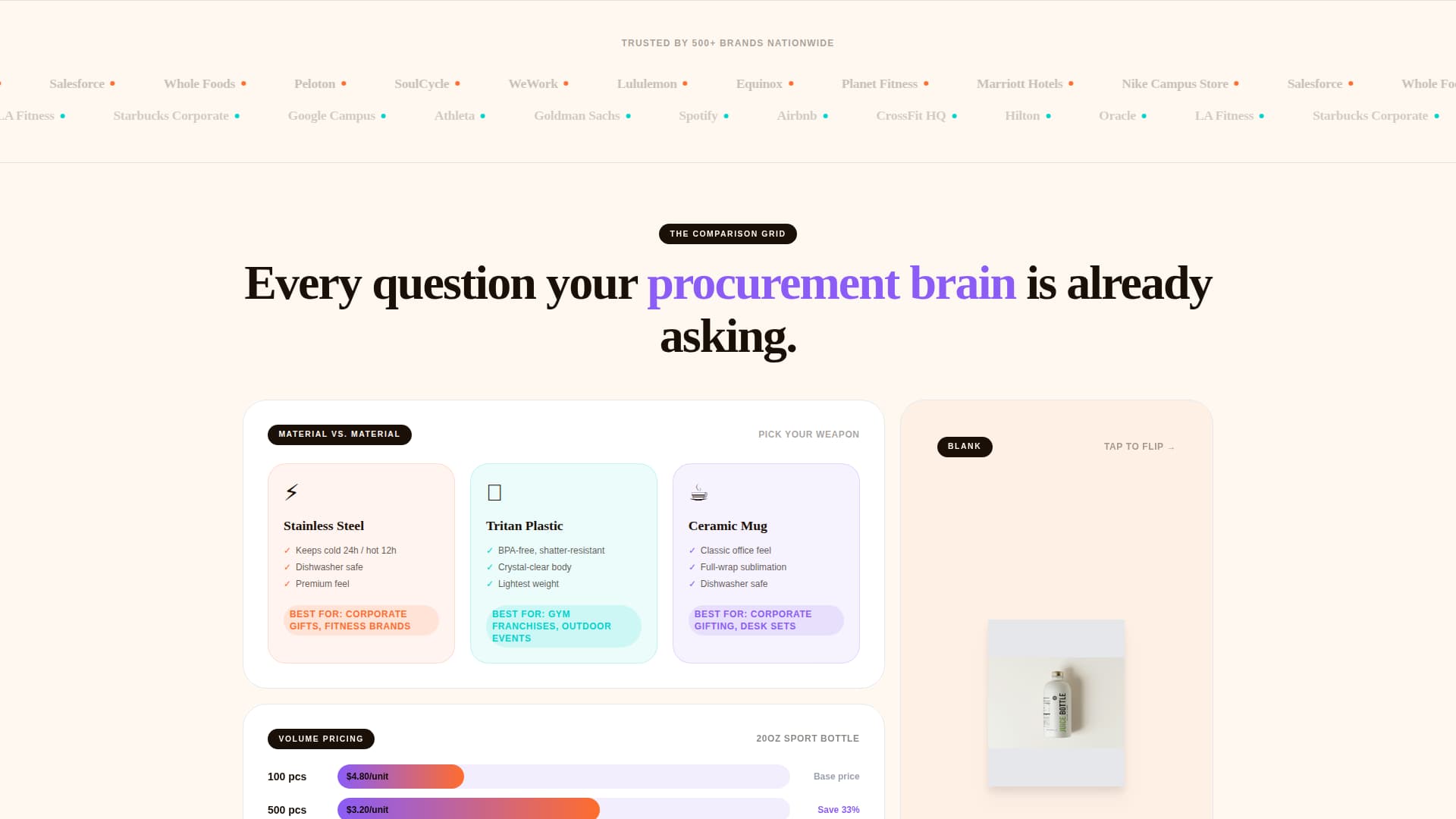 Cistern — Trusted Beverage Container Landing Page Template
