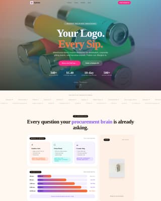 Cistern — Trusted Beverage Container Landing Page Template