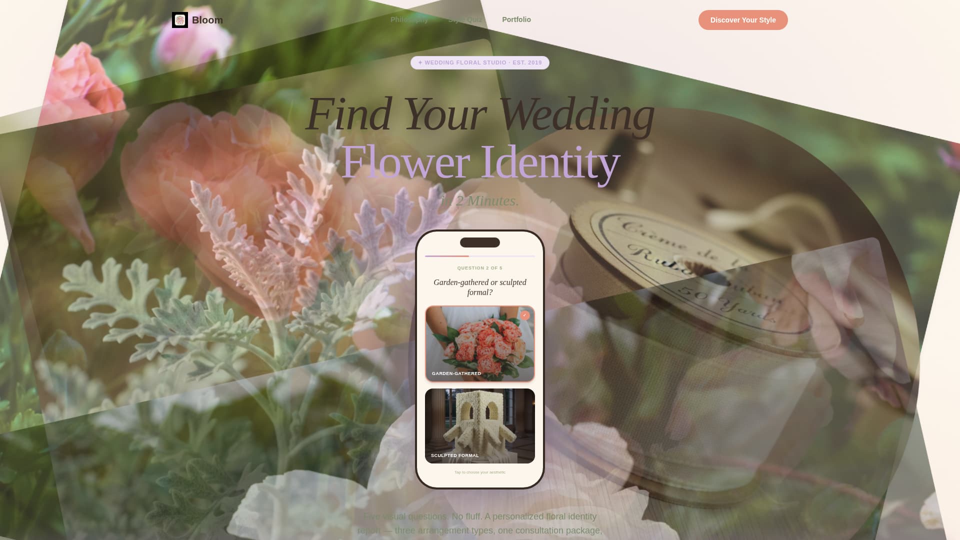 Bloom - Romantic Florist Landing Page Template