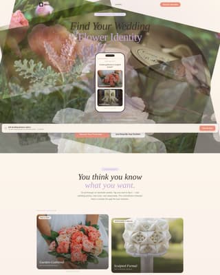 Bloom - Romantic Florist Landing Page Template