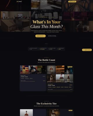 Dram - Premium Whiskey Landing Page Template