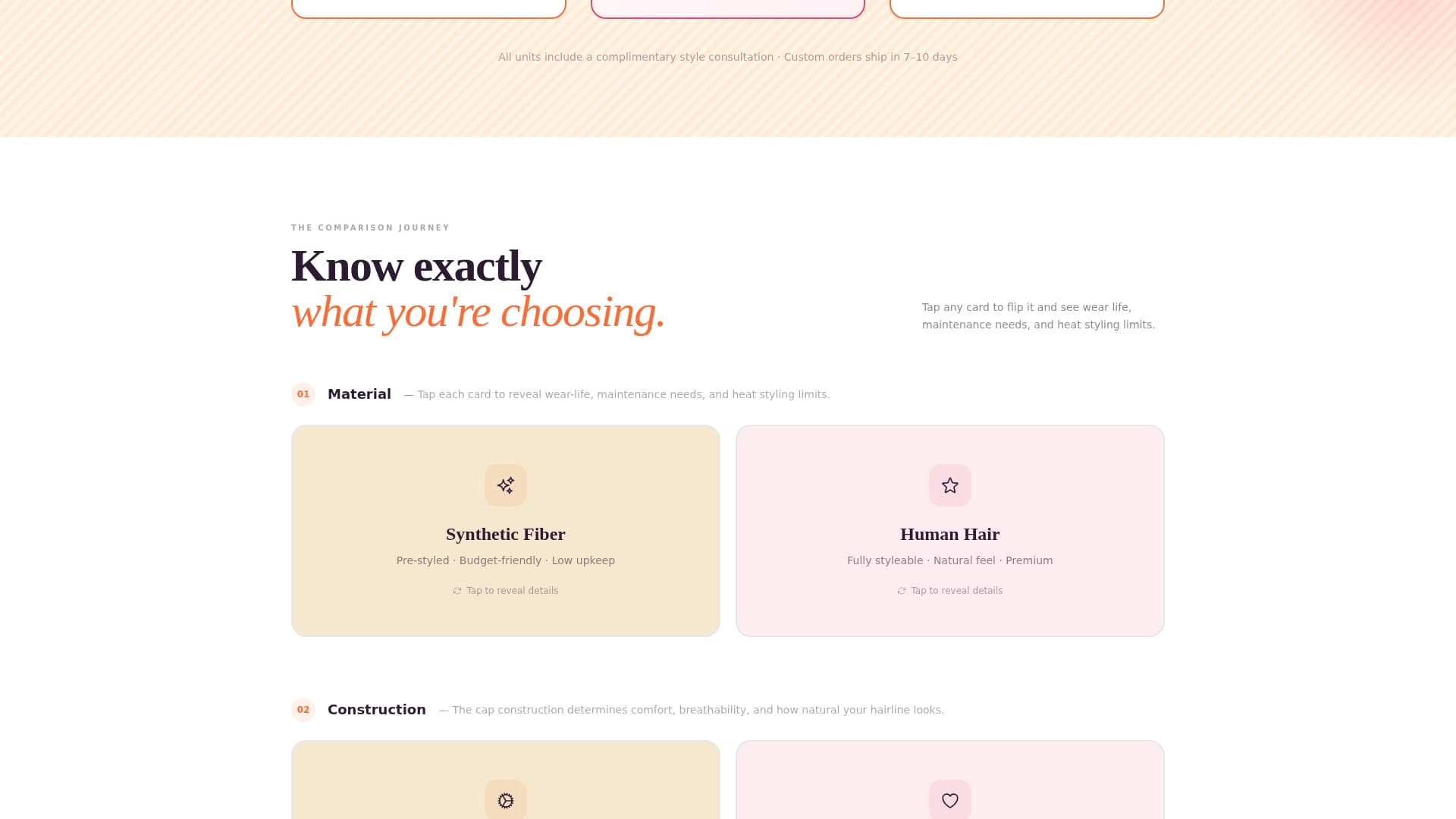 Crown - Bold Wigboutique Landing Page Template